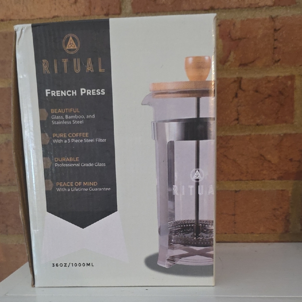 Ritual French Press with Bamboo Lid